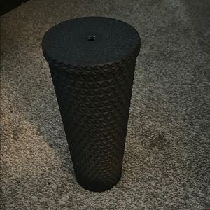 Textured Black cup with no straw